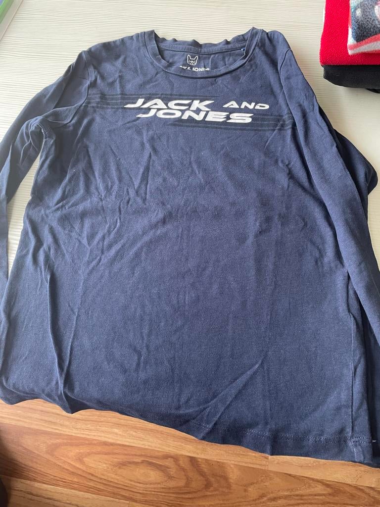 Jack & Jones Longsleeve T-shirt - Donkerblauw, Ophalen of Verzenden, Gebruikt, Jongen, Shirt of Longsleeve