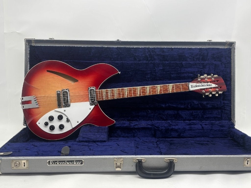 Rickenbacker 360/12 1996 V64 - Fireglo W/ Original Case, Overige merken, Semi-solid body, Gebruikt, Ophalen of Verzenden