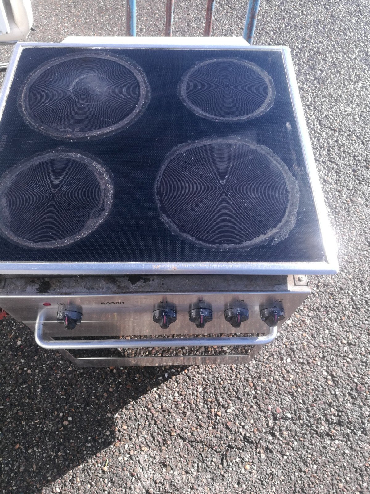 Smal 45cm model inb oven+keramische kookplaat set, Keramisch, Zo goed als nieuw, Vrijstaand, 85 tot 90 cm
