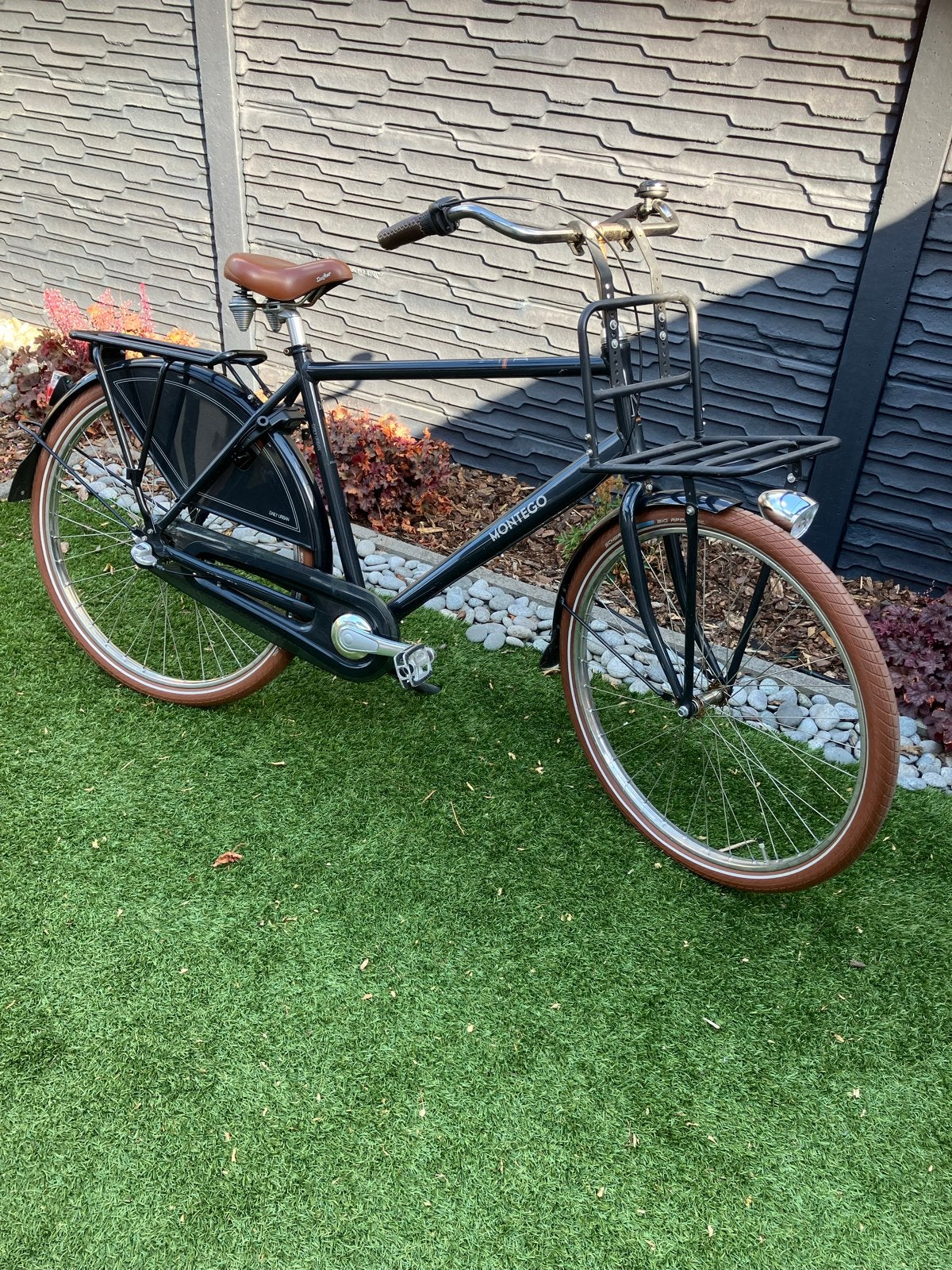 Montego stadsfiets met voordrager, frame 57cm, Terugtraprem, Gebruikt, Versnellingen, 57 tot 61 cm