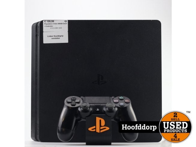 Playstation 4 Slim 500GB Zwart + Controller