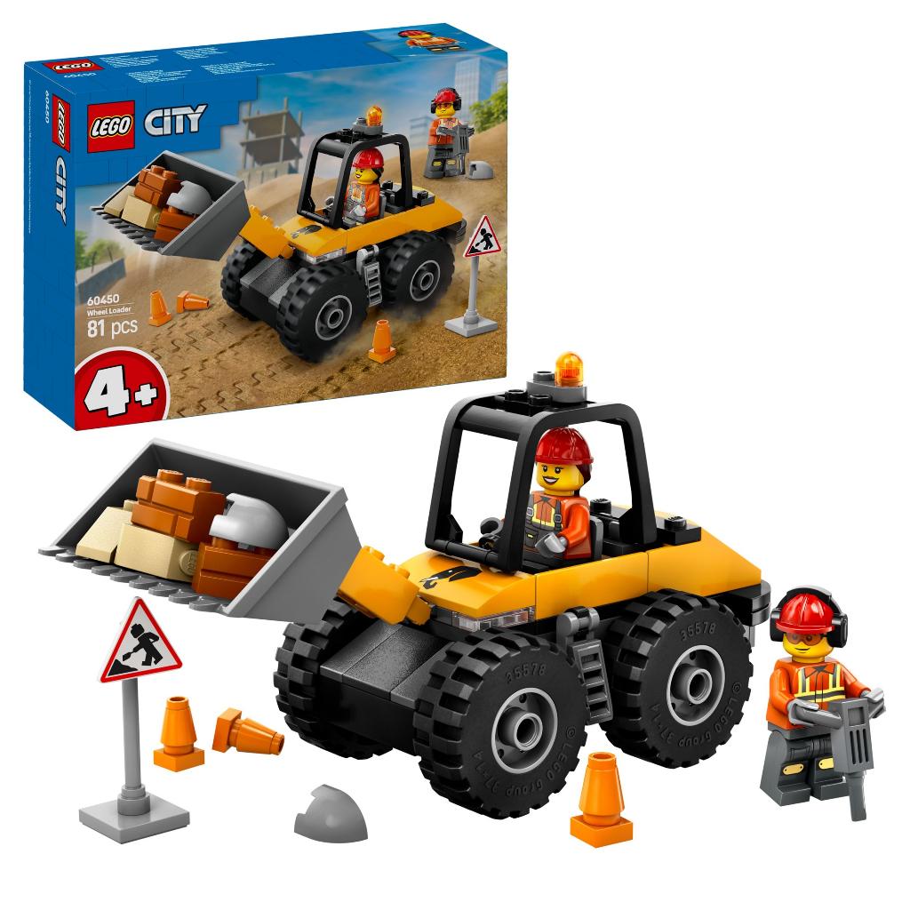 LEGO City 60450 Gele Wiellader Shovel 81 delig, Kinderen en Baby's, Speelgoed | Duplo en Lego, Nieuw, Lego, Complete set, Ophalen of Verzenden