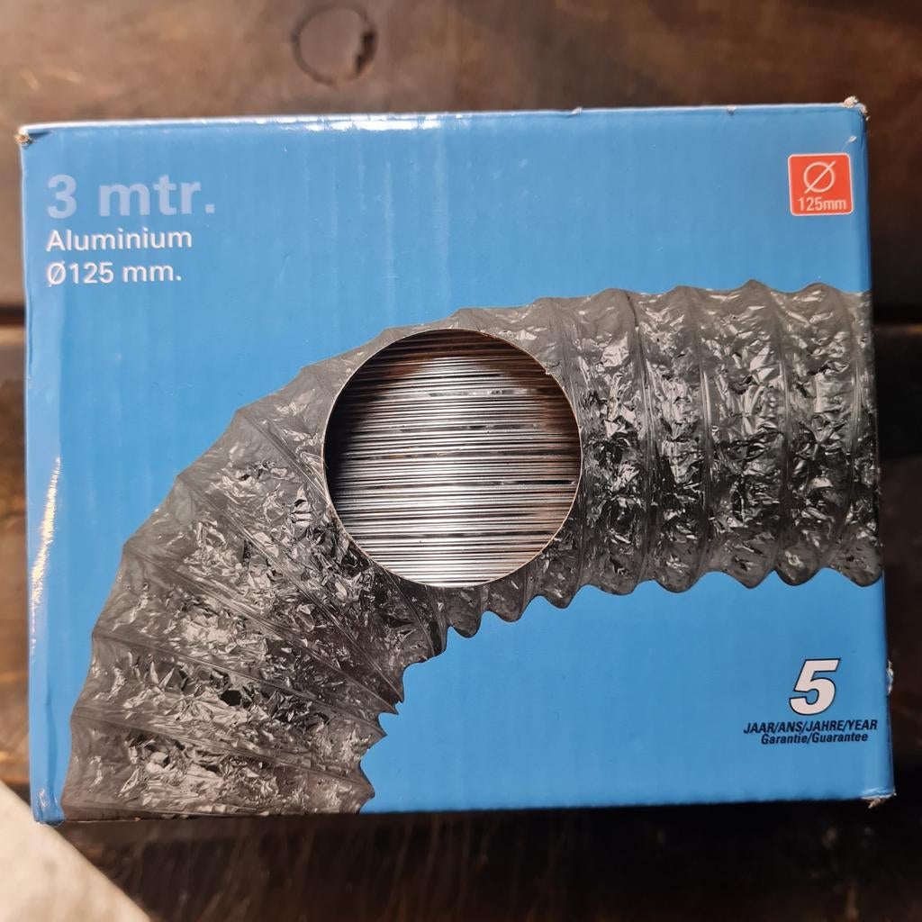 Flex buis 125mm a 3mtr nieuw (2 stuks), Ophalen, Nieuw, Afzuiger