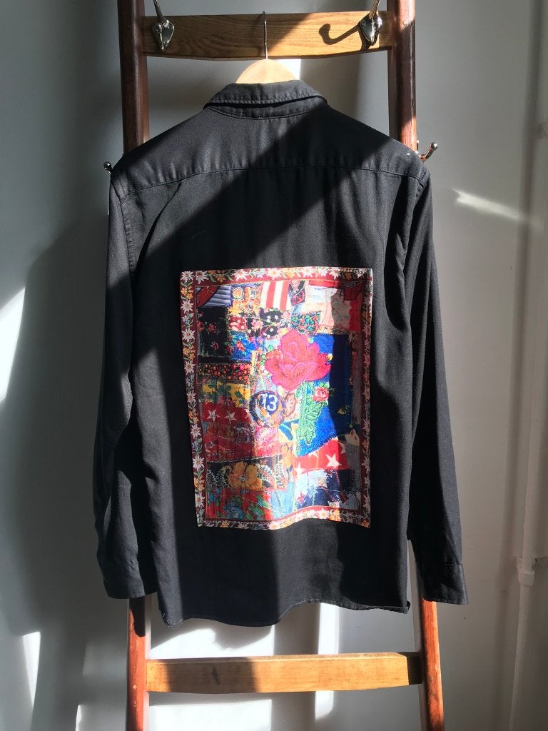 Levi's Zwart Overshirt met Kleurrijke Patch, Kleding | Heren, Overhemden, Levi's, Halswijdte 38 (S) of kleiner, Zwart, Ophalen of Verzenden