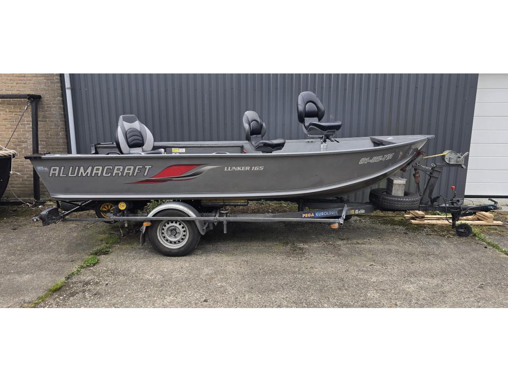 Alumacraft Lunker 165 tl inclusief Pega trailer, Gebruikt, Aluminium, 30 tot 50 pk, 3 tot 6 meter