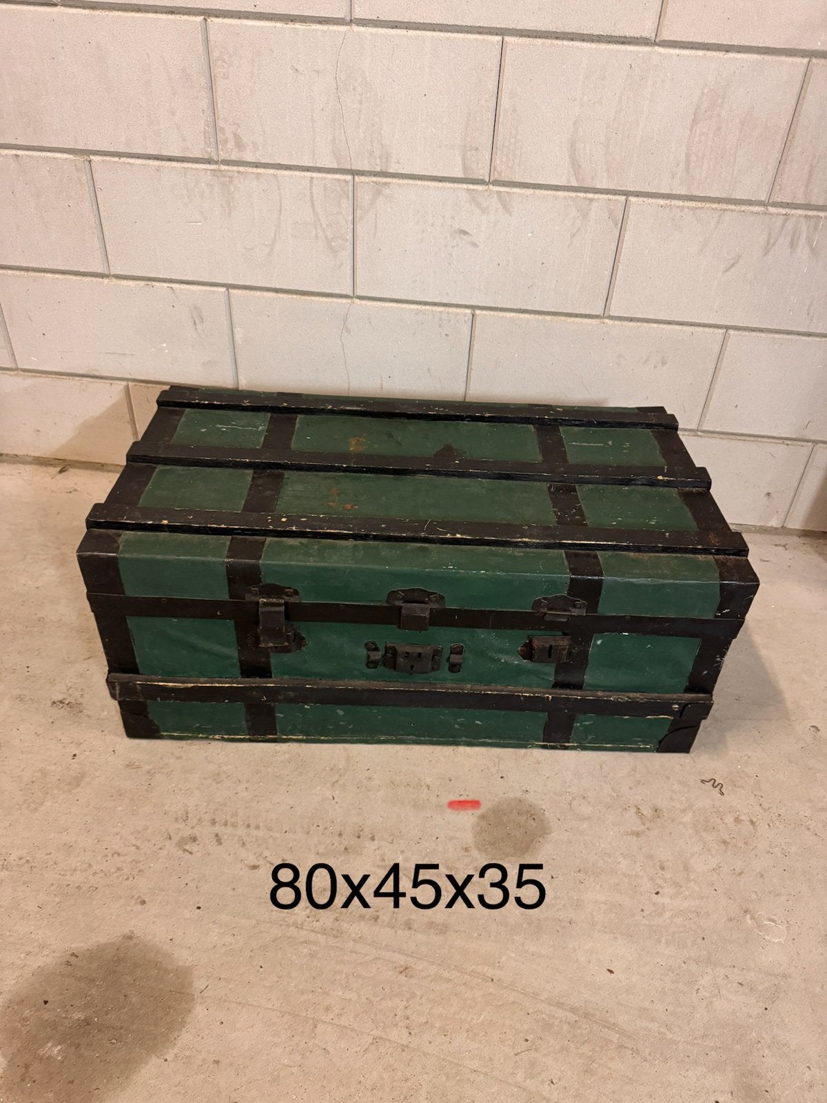 Vintage houten kist 80x45x35 cm, Ophalen, Minder dan 50 cm, Gebruikt, 50 tot 100 cm