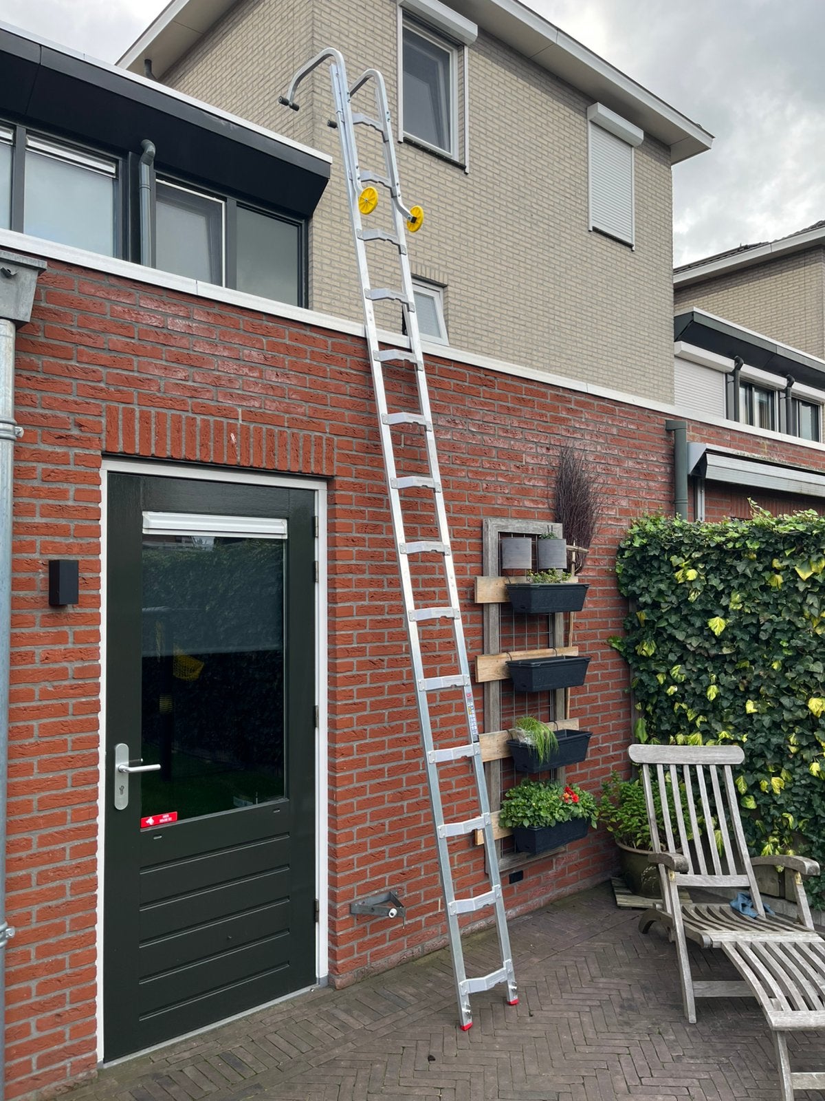 Dakladder, Ophalen, Zo goed als nieuw, 4 meter of meer