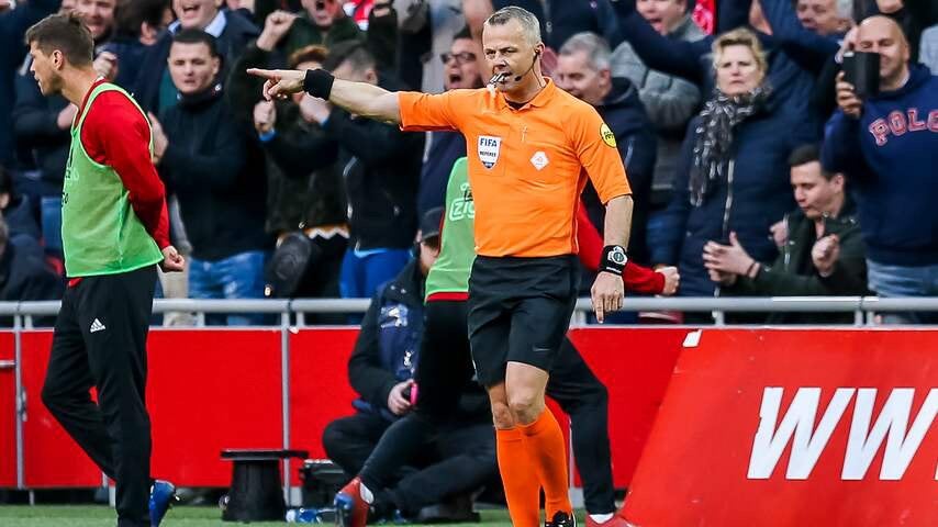 KNVB Scheidsrechtershirt - Oranje, Maat 52/54 (L), Oranje, Ophalen of Verzenden, Zo goed als nieuw