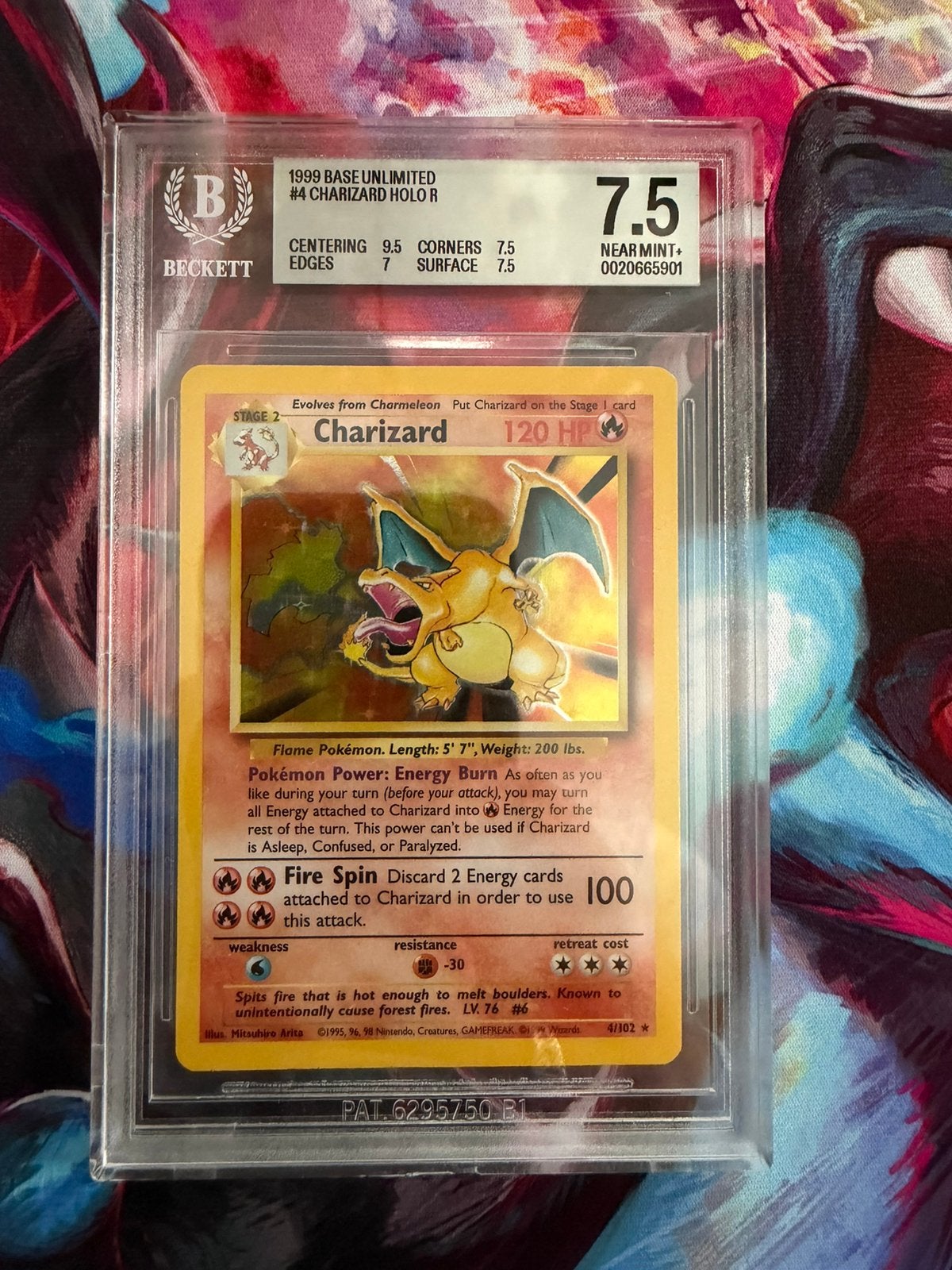 Pokémon Card – Charizard – 4/102 Base Set Holo – BGS 7.5, Hobby en Vrije tijd, Verzamelkaartspellen | Pokémon, Ophalen of Verzenden