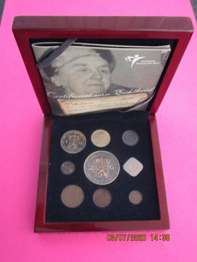 Wilhelmina Krooncollectie (Zeldzaam), Postzegels en Munten, Munten | Nederland, Ophalen of Verzenden, Koningin Wilhelmina, Setje