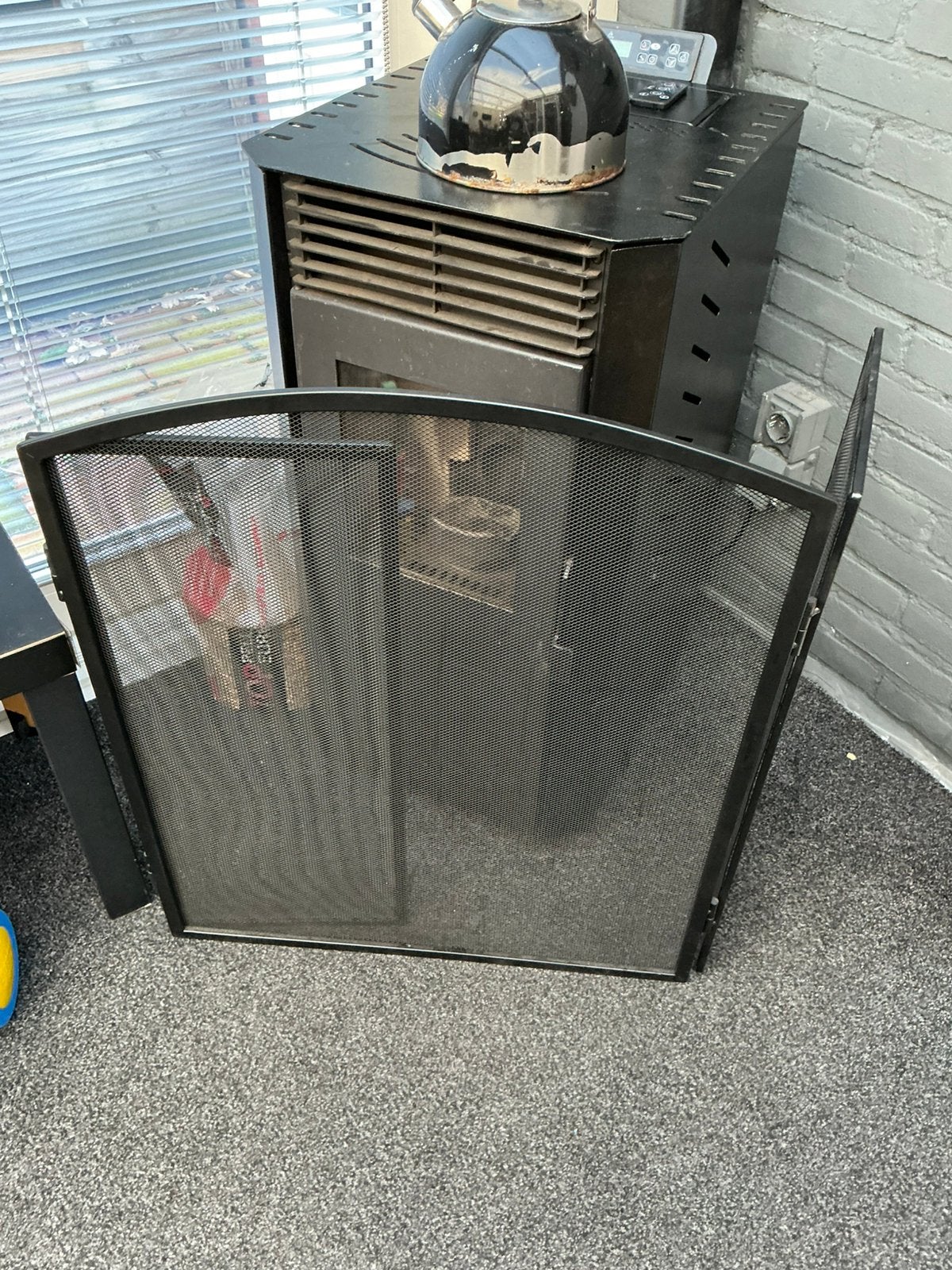 Te koop driedelig haardscherm amper gebruikt, Huis en Inrichting, Ophalen, Zo goed als nieuw