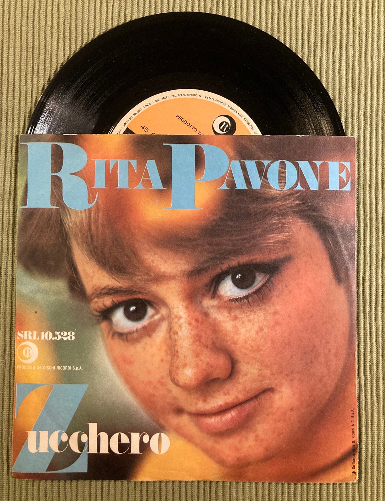 Vinyl single Rita Pavone - Zucchero, Gebruikt, 7 inch, Ophalen of Verzenden, Pop