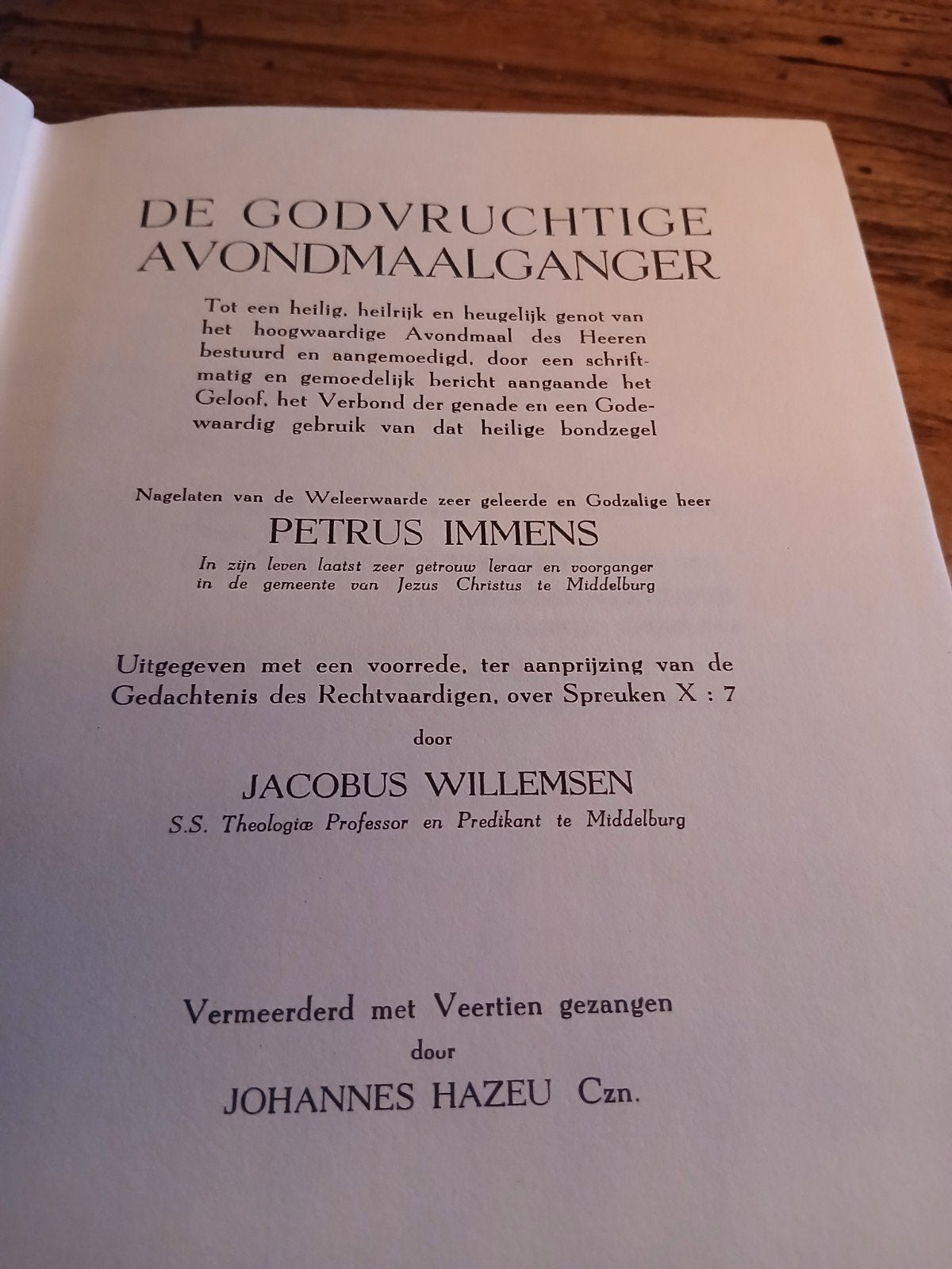 De Godvruchtige Avondmaalganger - Jacobus Willemsen, Boeken, Ophalen of Verzenden, Nieuw, Jacobus Willemsen, Religie