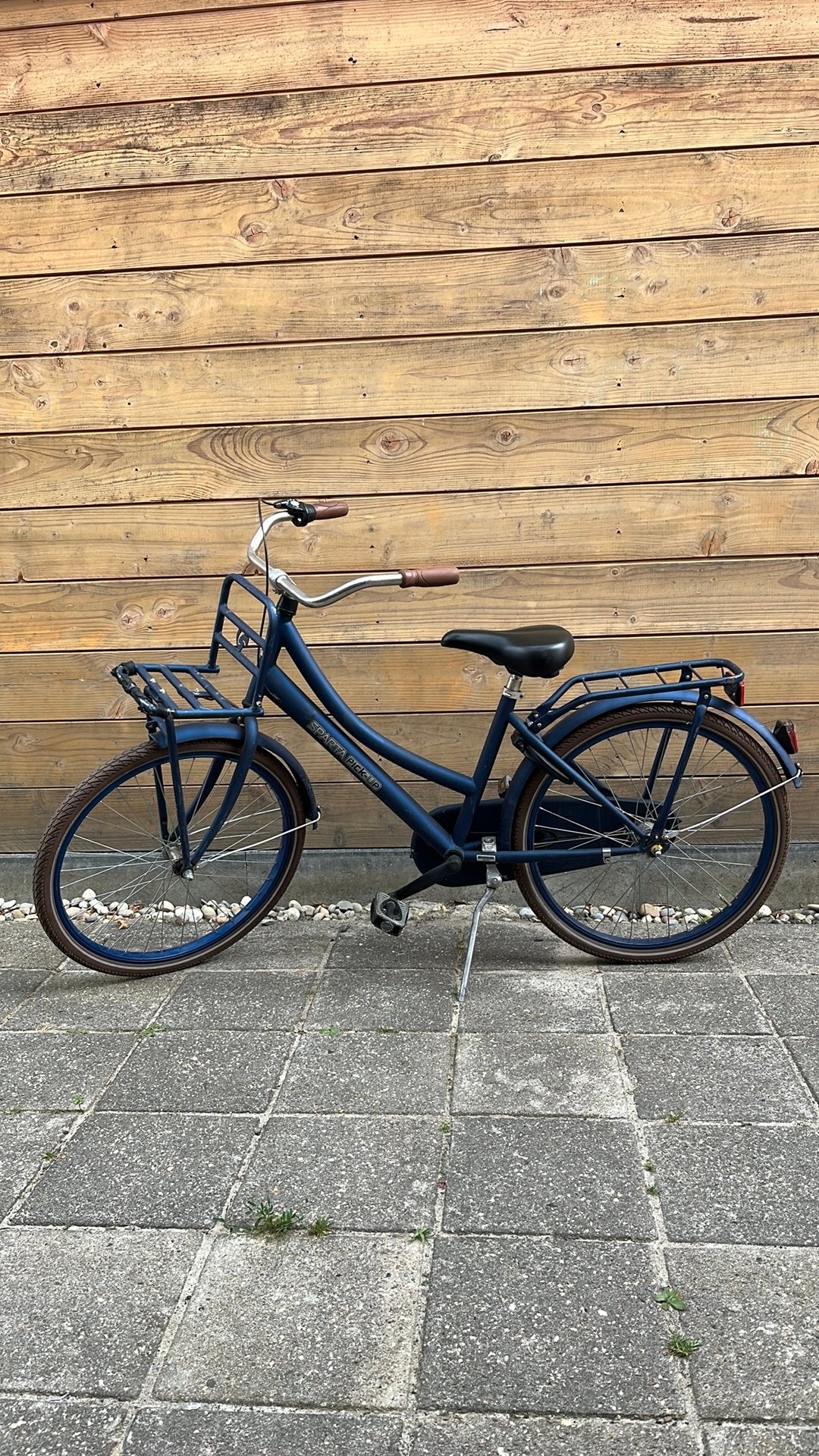 Sparta pick-up meisjesfiets 24 inch donker blauw, Ophalen, Terugtraprem, Versnellingen, Gebruikt