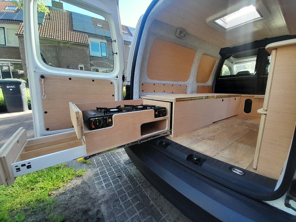 Camperinrichting VW-Caddy, minicamper, camperbox, camperbouw, Ophalen of Verzenden, Nieuw