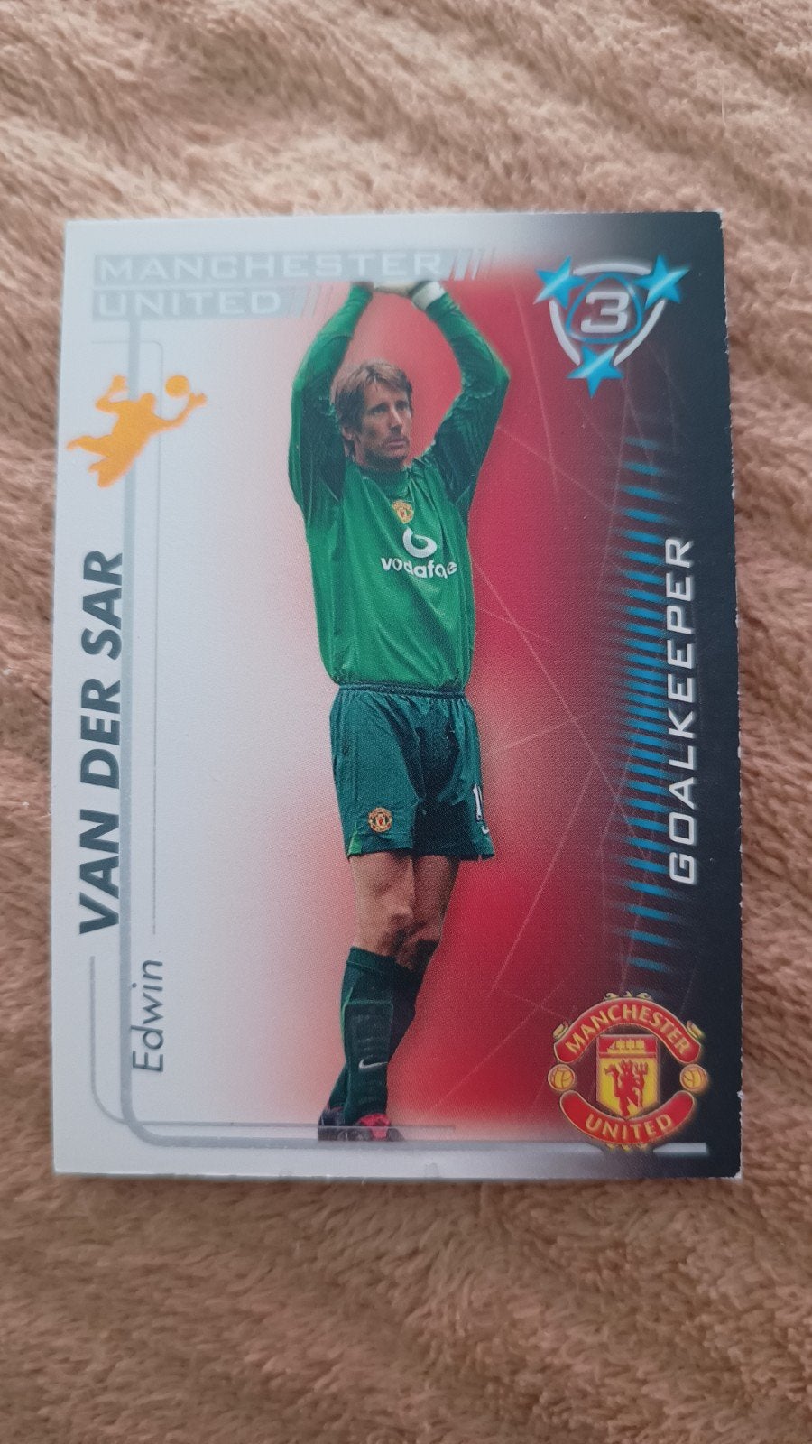 Edwin van der Sar Manchester United Keeperskaart, Ophalen of Verzenden