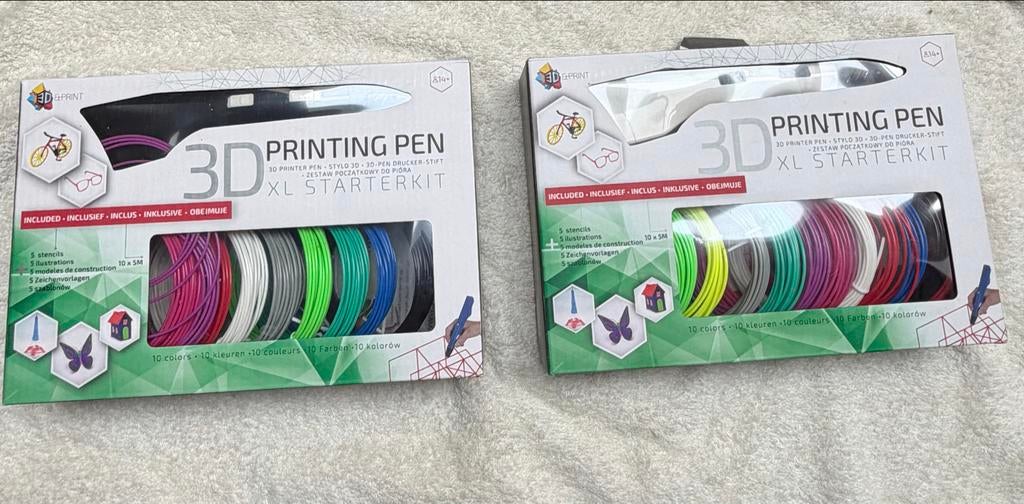 2x 3D Printer Pen XL Starterkit - Nieuw in verpakking, Computers en Software, 3D Printers, Nieuw, Filament, Ophalen of Verzenden