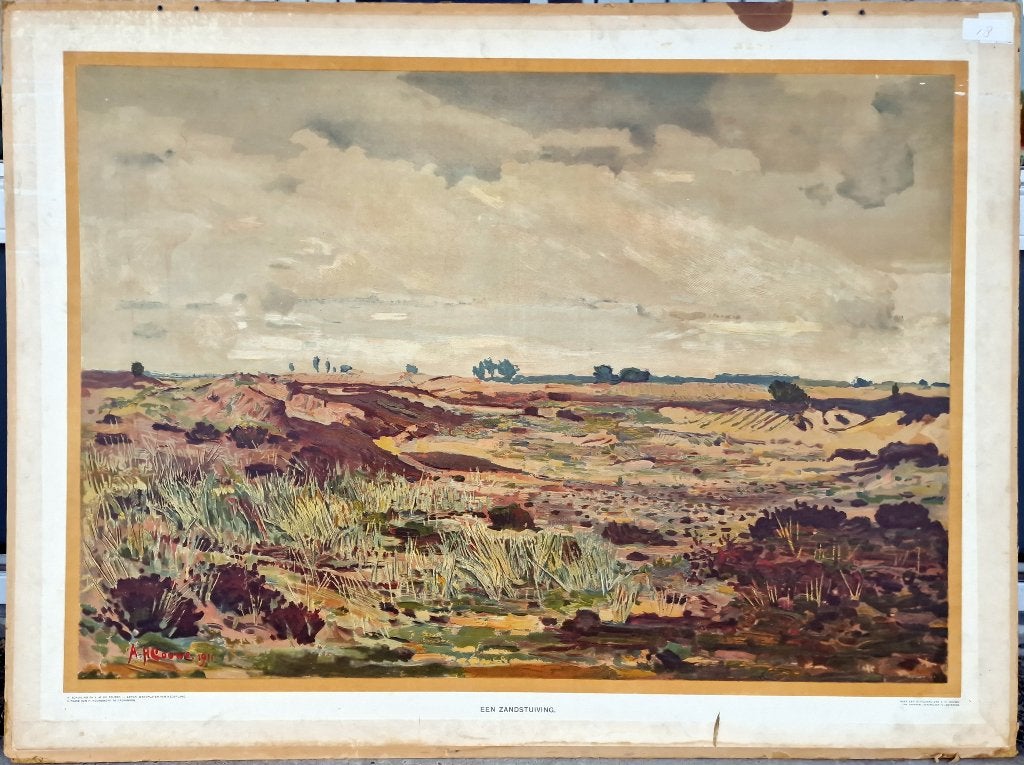 Een zandstuiving / A.H. Gouwe, Ophalen, Geschiedenis