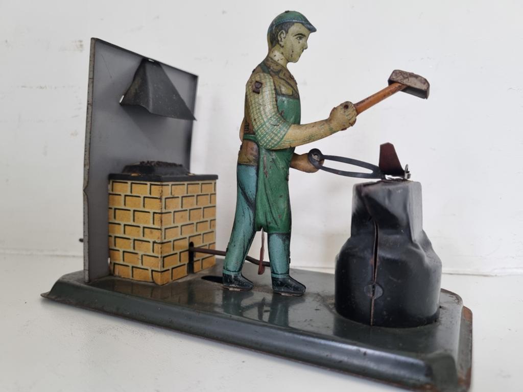 Zeer oude blikken Smederij Smidse, Antiek en Kunst, Ophalen of Verzenden