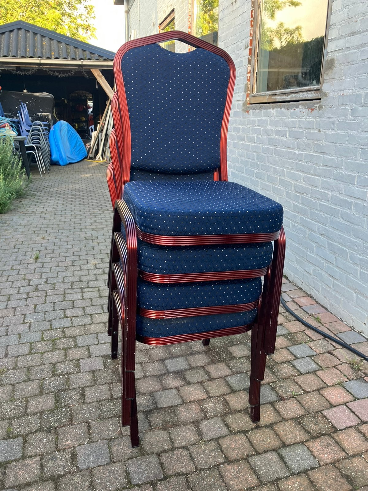Luxe stapelstoelen horecakwaliteit, Ophalen of Verzenden, Zo goed als nieuw, Metaal, Stapelbaar
