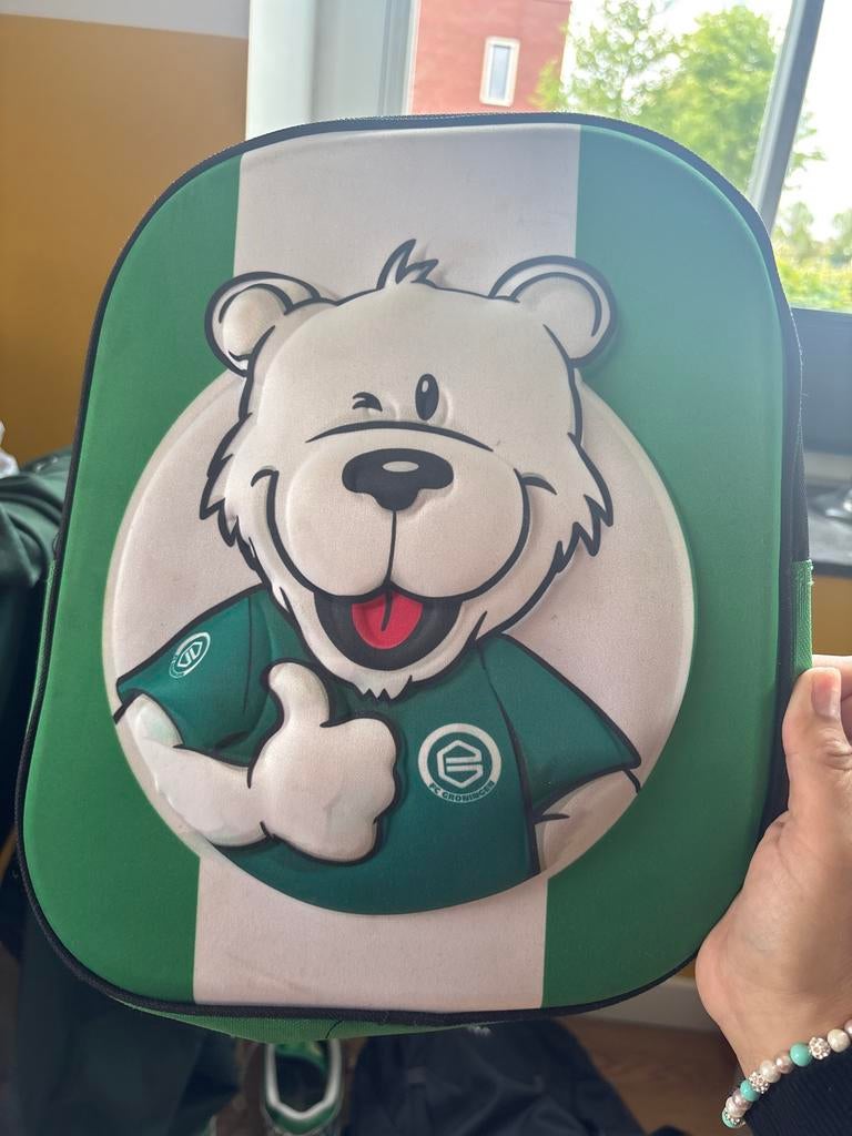 Rugtas FC Groningen Groby - Ideaal voor jonge fans!, Sieraden, Tassen en Uiterlijk, 30 tot 45 cm, Ophalen, Overige merken, Minder dan 25 cm
