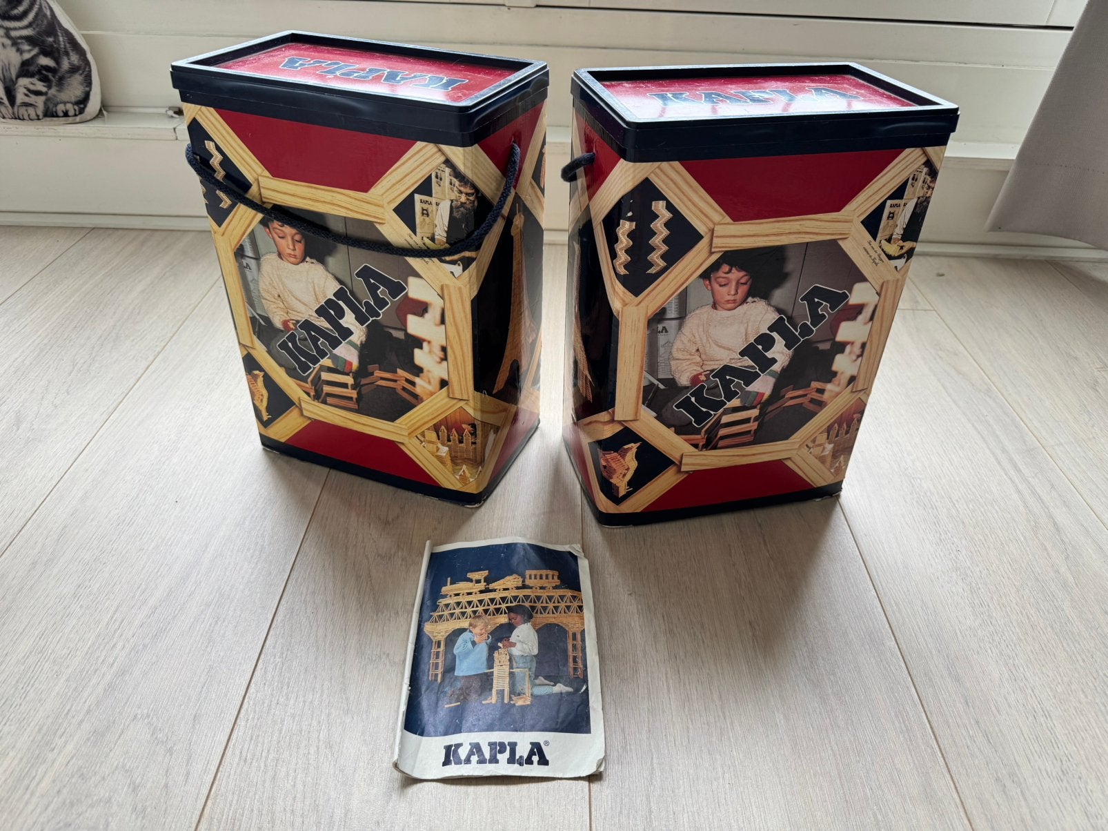 Twee dozen Kapla, Ophalen, Gebruikt