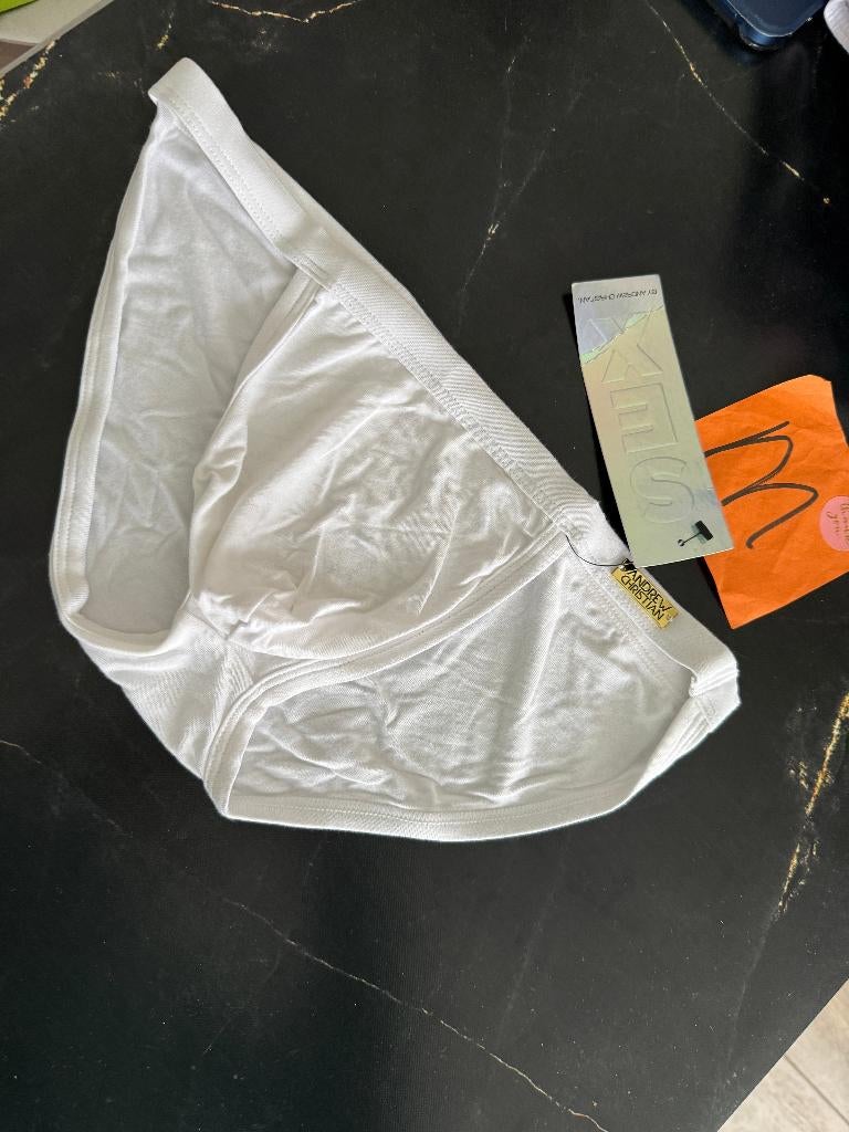 Andrew christian tanga, zwemslip, maat M, wit, Ophalen of Verzenden, Maat 48/50 (M), Wit, Zwemslip