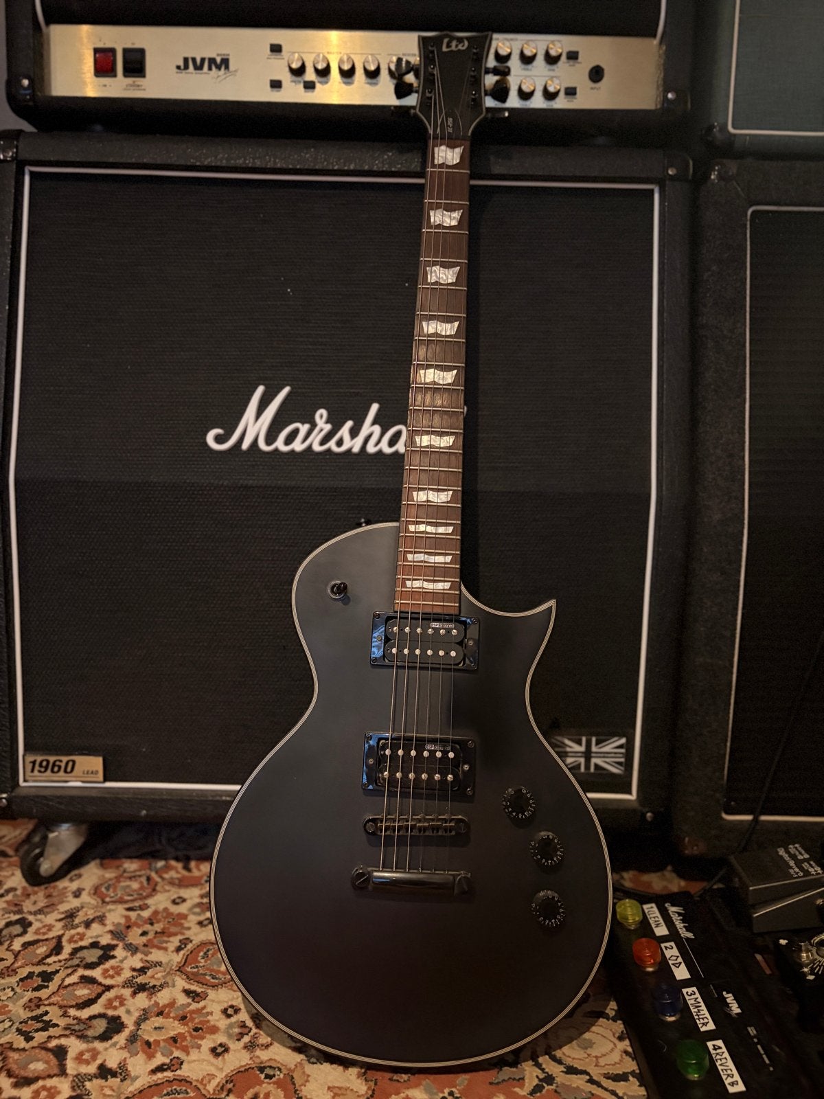 LTD EC-256 elektrische gitaar - Mat Zwart, Muziek en Instrumenten, Ophalen, Gebruikt, Solid body, Overige merken