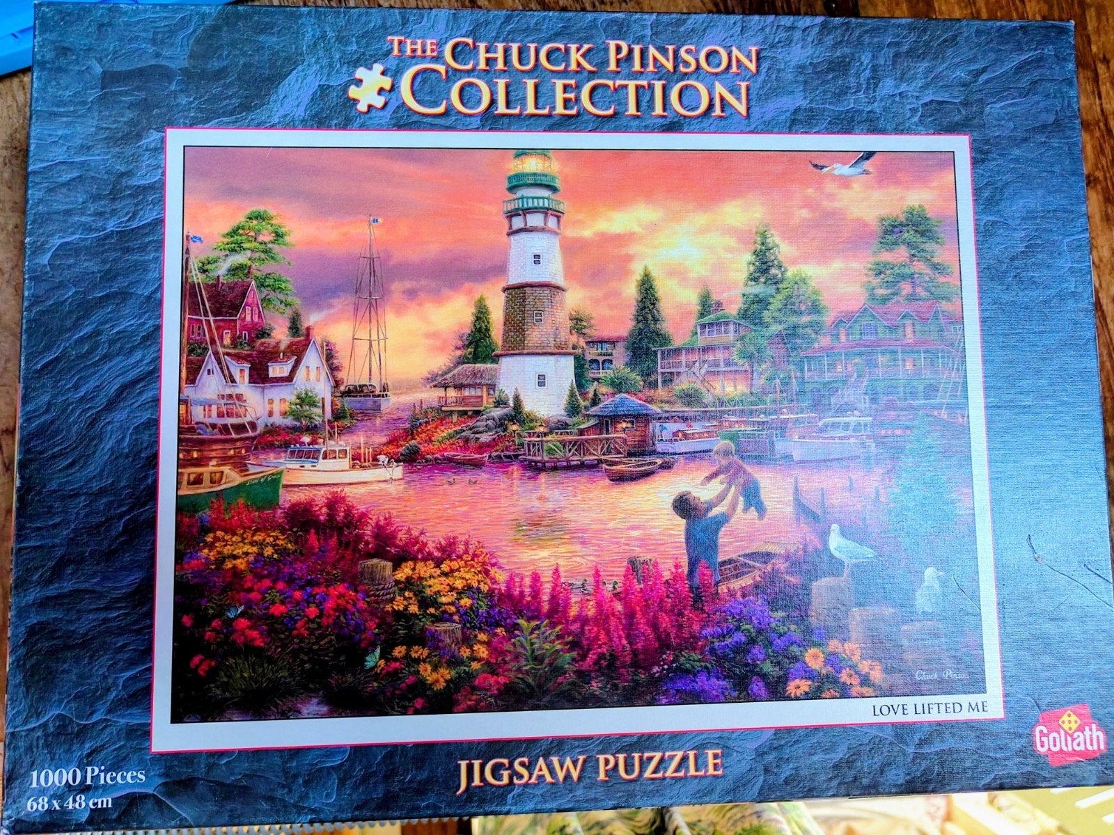 Chuck Pinson Love lifted me 1000, Ophalen of Verzenden, 500 t/m 1500 stukjes, Gebruikt
