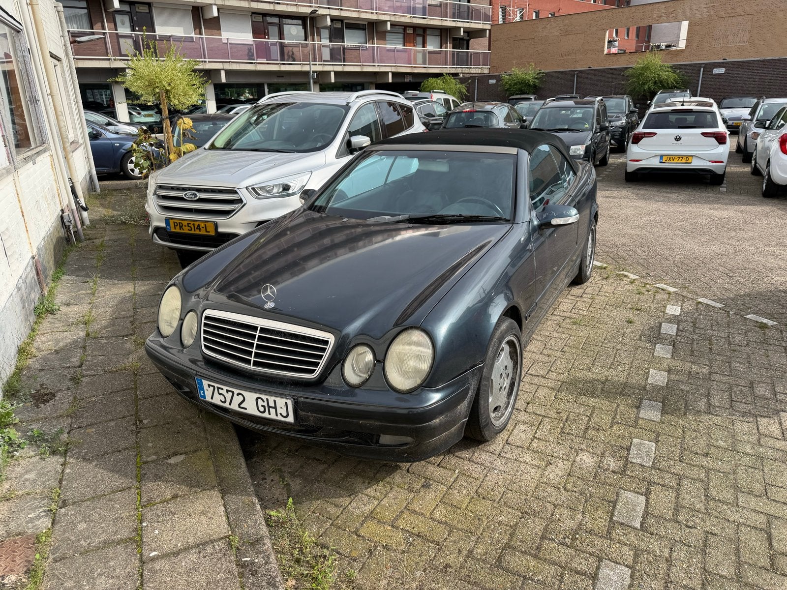 Mercedes CLK 200 compressor W208 BJ 1999, Automaat, 1998 cc, Stof, Cabriolet