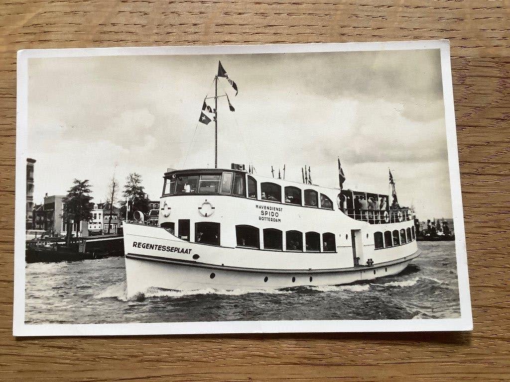 Rotterdam, Spido Havendienst MS Regentesseplaat, Ophalen of Verzenden, 1940 tot 1960, Gelopen, Zuid-Holland