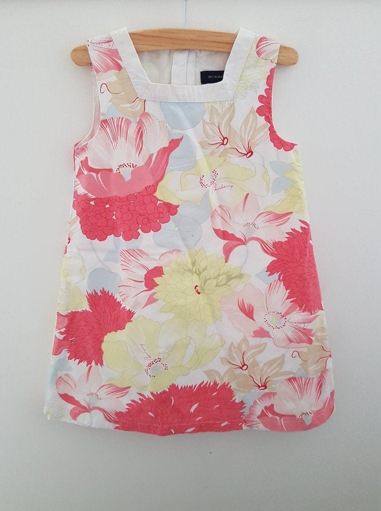 Burberry bloemen jurk 92, Verzenden, Zo goed als nieuw, Meisje, Jurk of Rok