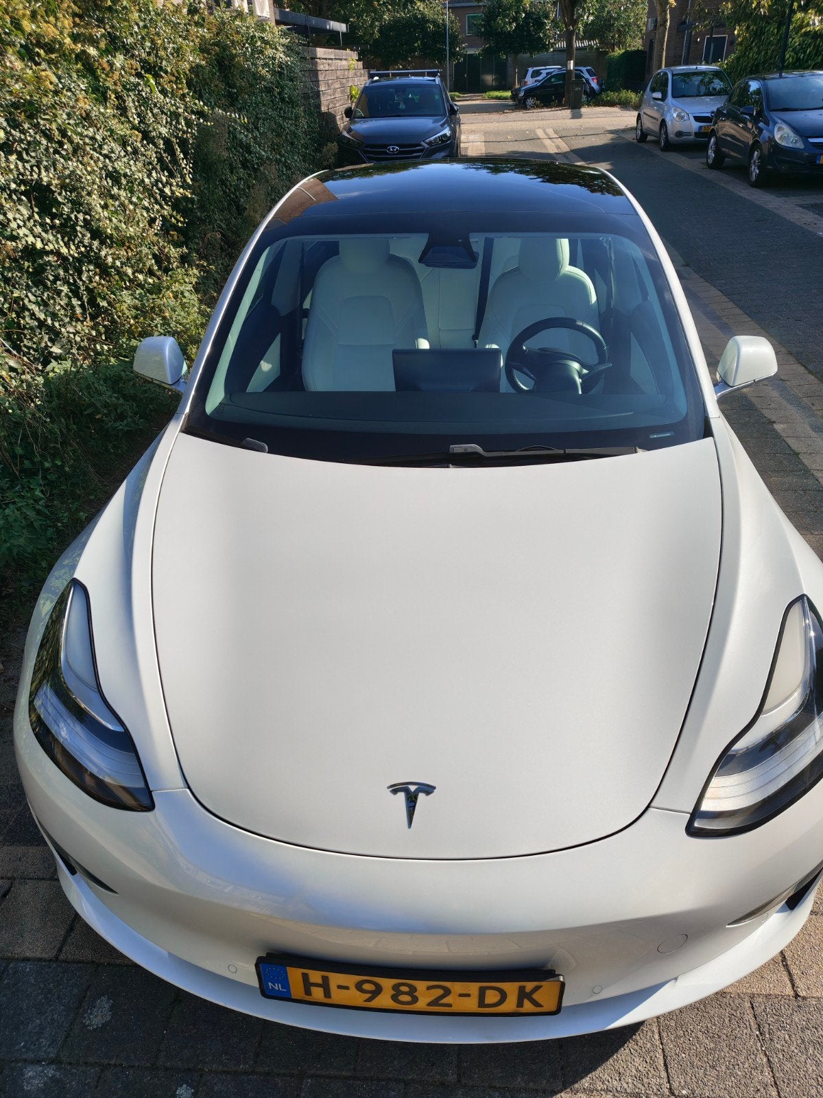 Tesla Model 3 2020 Pearl White performance, Automaat, 1831 kg, Wit, Origineel Nederlands