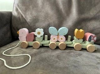 Little Dutch Blokken Trein Flowers & Butterflies, Ophalen, Zo goed als nieuw