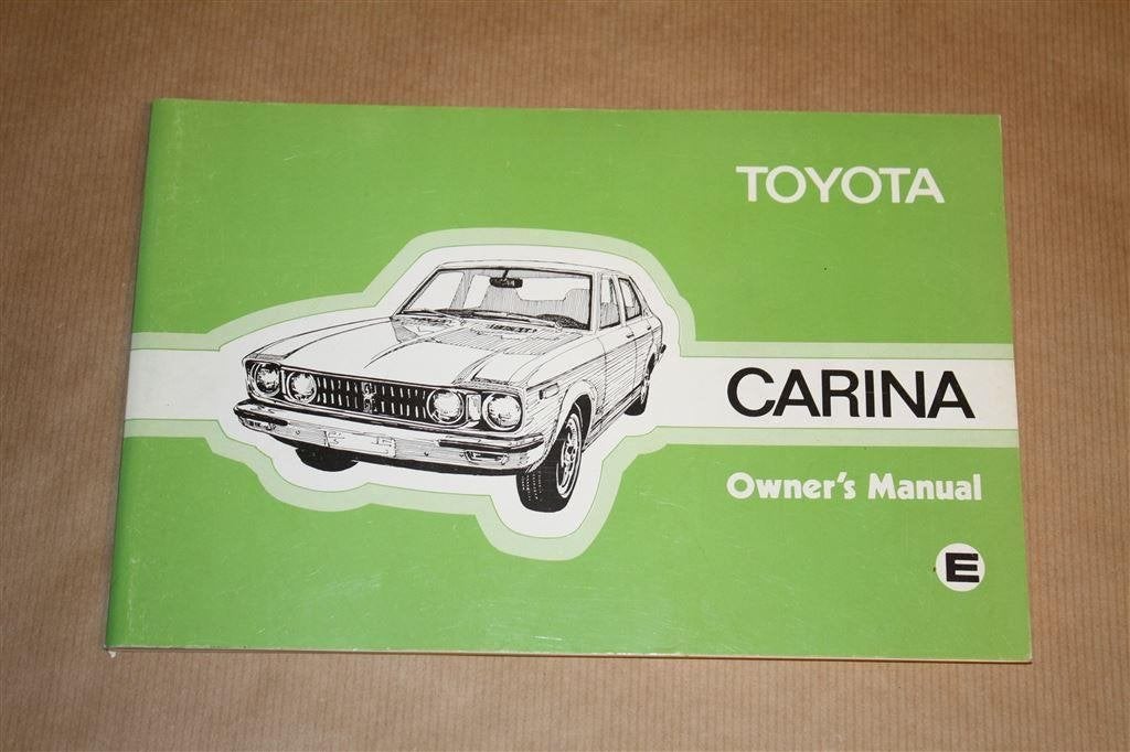 Toyota Carina - Owner\'s Manual - 1976, Ophalen of Verzenden