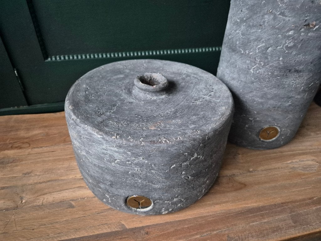 Brynxz vaas laag model, *, Nieuw, *, Grijs
