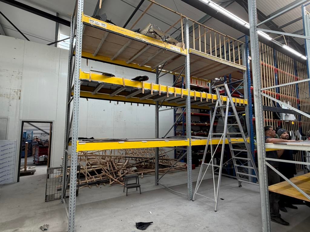Magazijn stelling 5 meter hoog 165 diep 270 breed zwaar, Ophalen of Verzenden