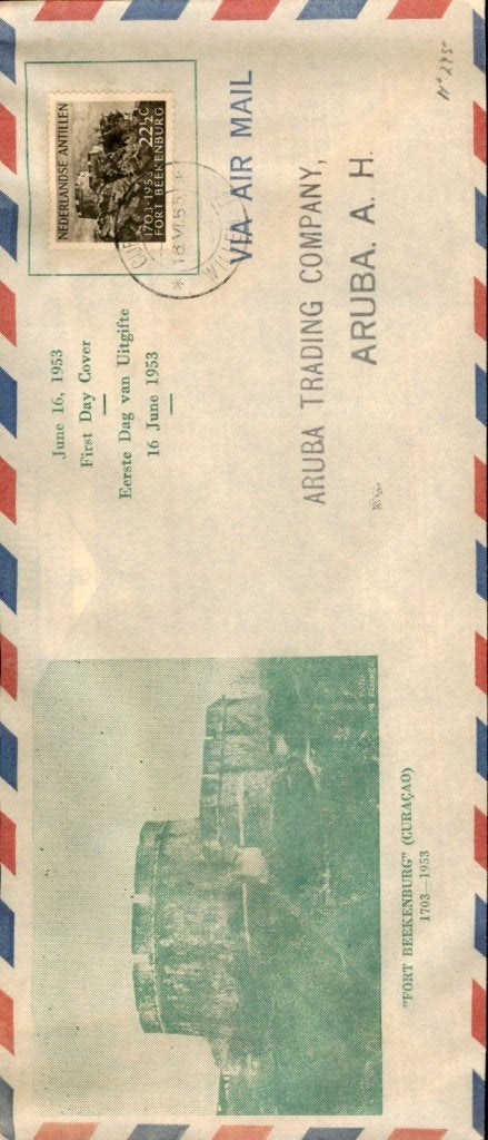 Nederlandse Antillen - FDC - 1953, Verzenden, Envelop