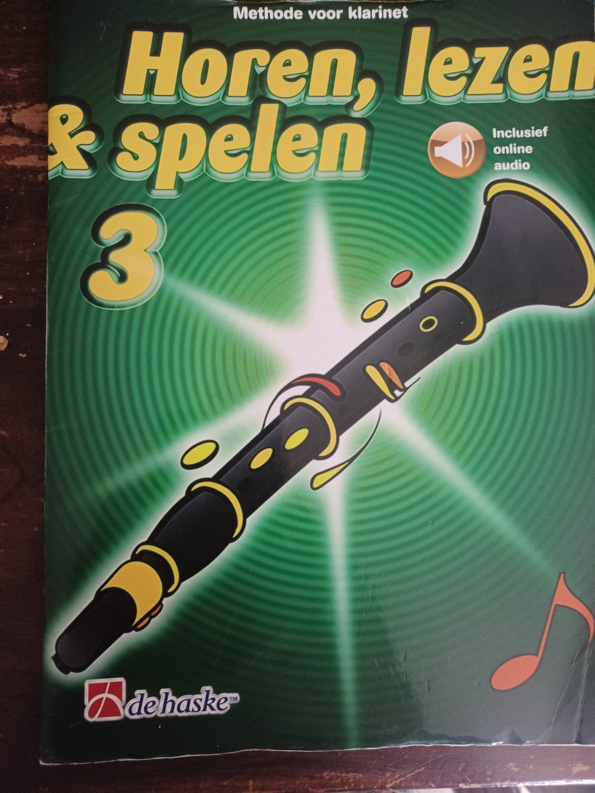 Horen, lezen & spelen 3 klarinet, Muziek en Instrumenten, Bladmuziek, Gebruikt, Overige genres, Les of Cursus, Ophalen of Verzenden