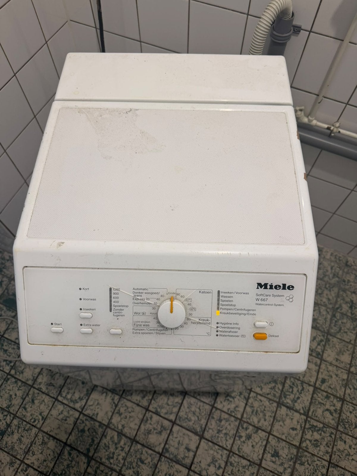 Miele wasmachine, Witgoed en Apparatuur, Ophalen, 1200 tot 1600 toeren, Gebruikt, 4 tot 6 kg