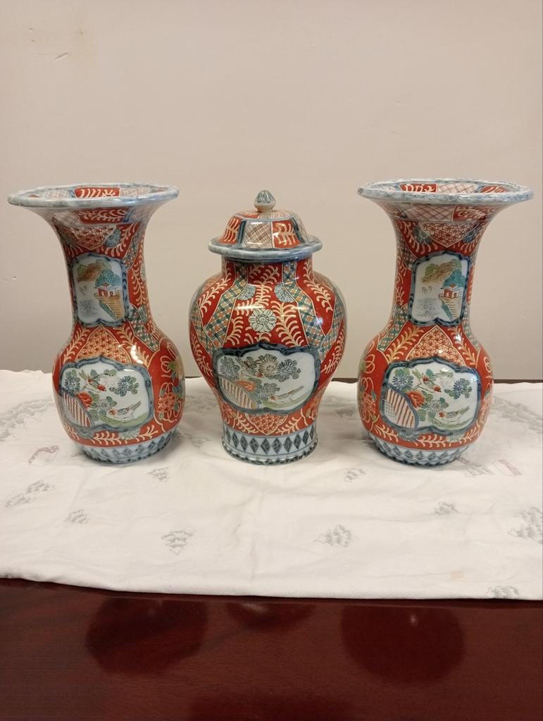 Antieke porselein servicesset p.regout Imari-stijl, Antiek en Kunst, Ophalen of Verzenden