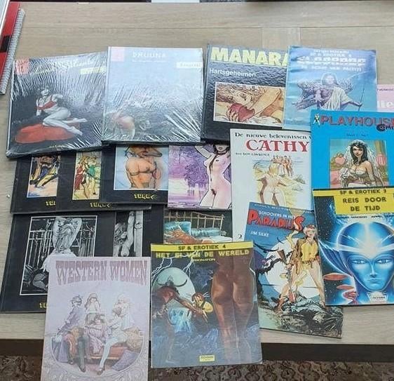 collectie erotische strips, Meerdere comics, Ophalen of Verzenden, Gelezen, Europa