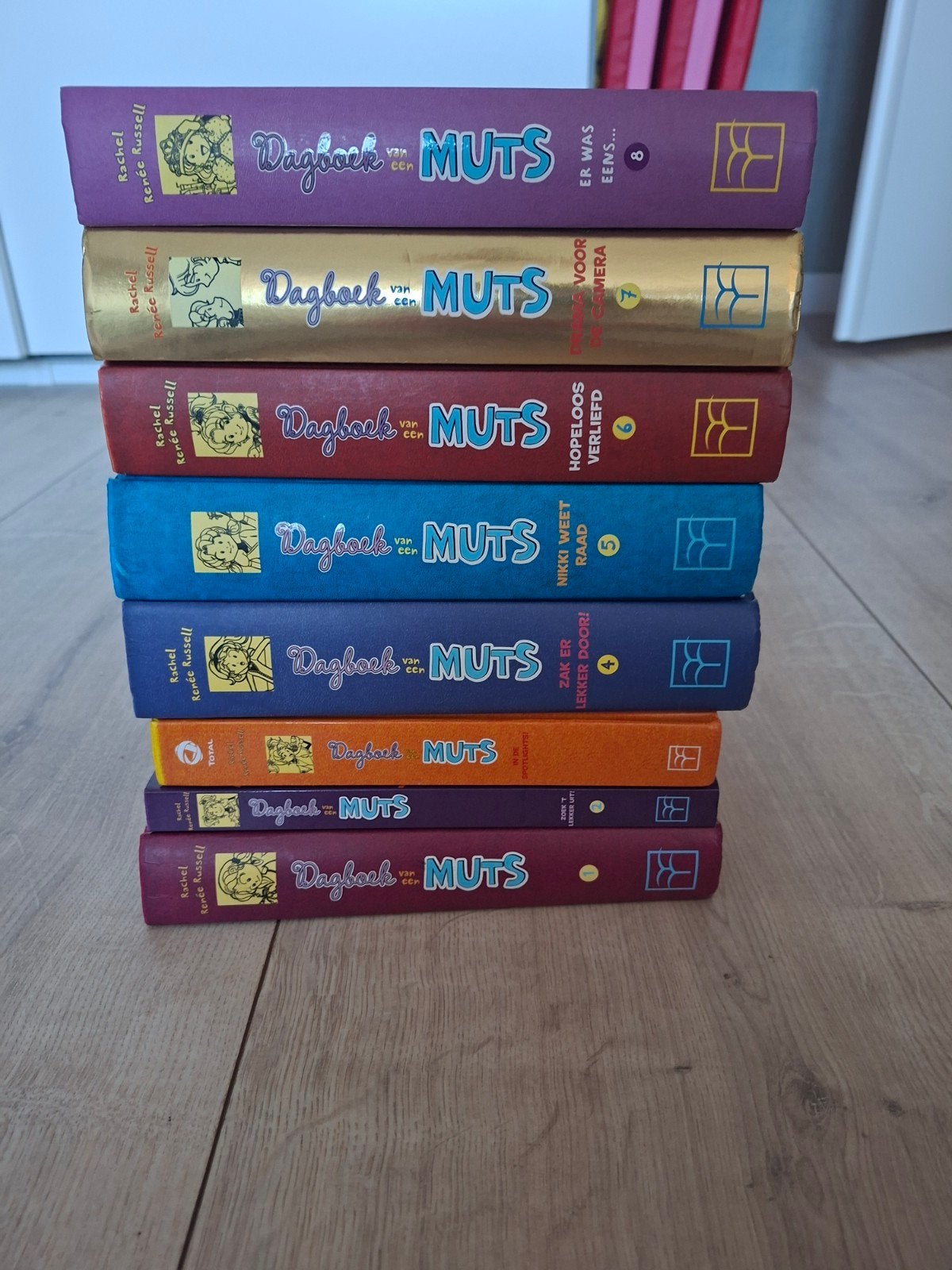 dagboek van een muts deel 1 t/m 8, Boeken, Ophalen of Verzenden, Zo goed als nieuw, Rachel Renée Russell
