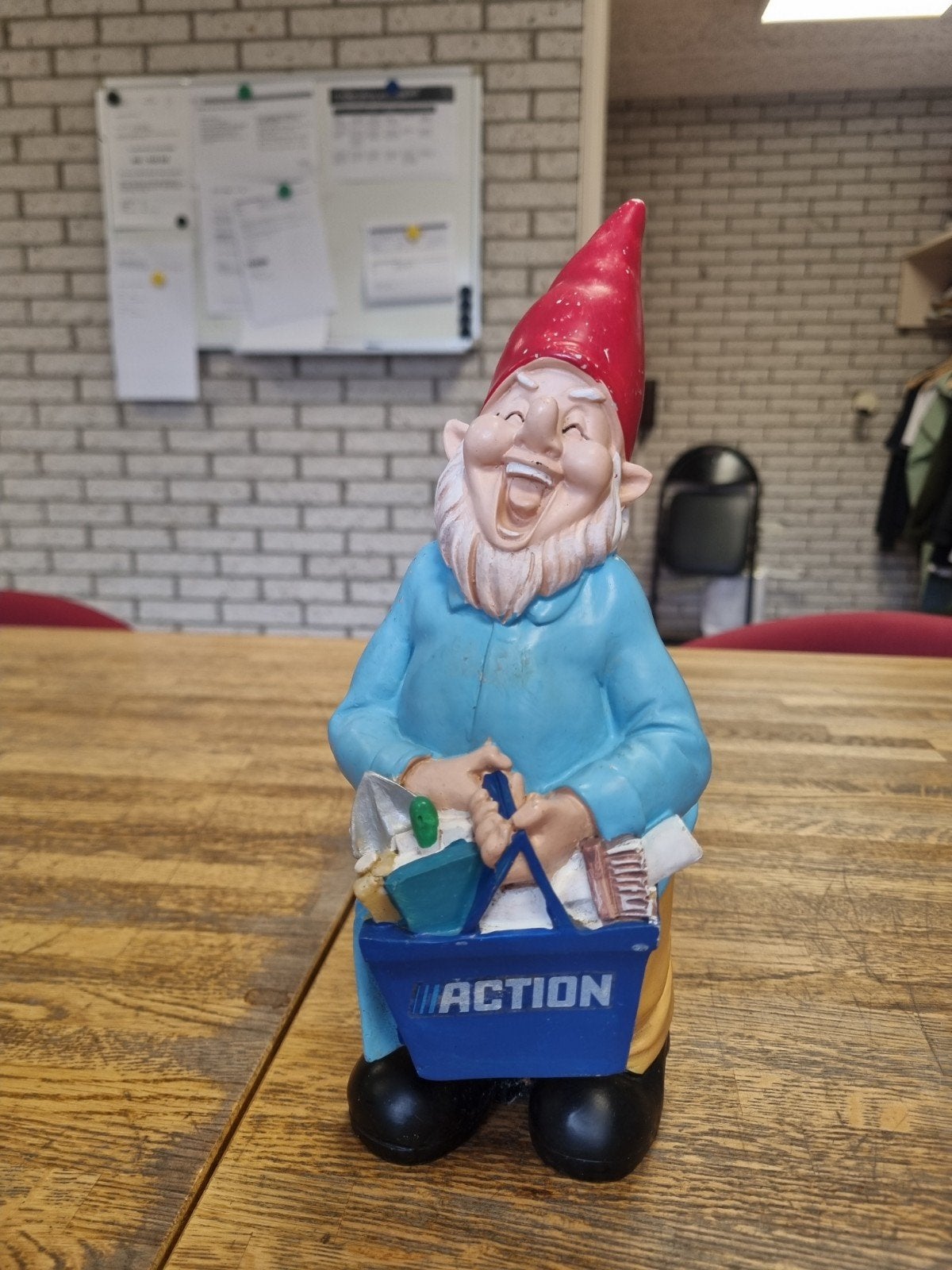Zeldzame Action Tuinkabouter - Uniek Verzamelobject, Ophalen of Verzenden, Gebruikt, Kunststof, Tuinkabouter