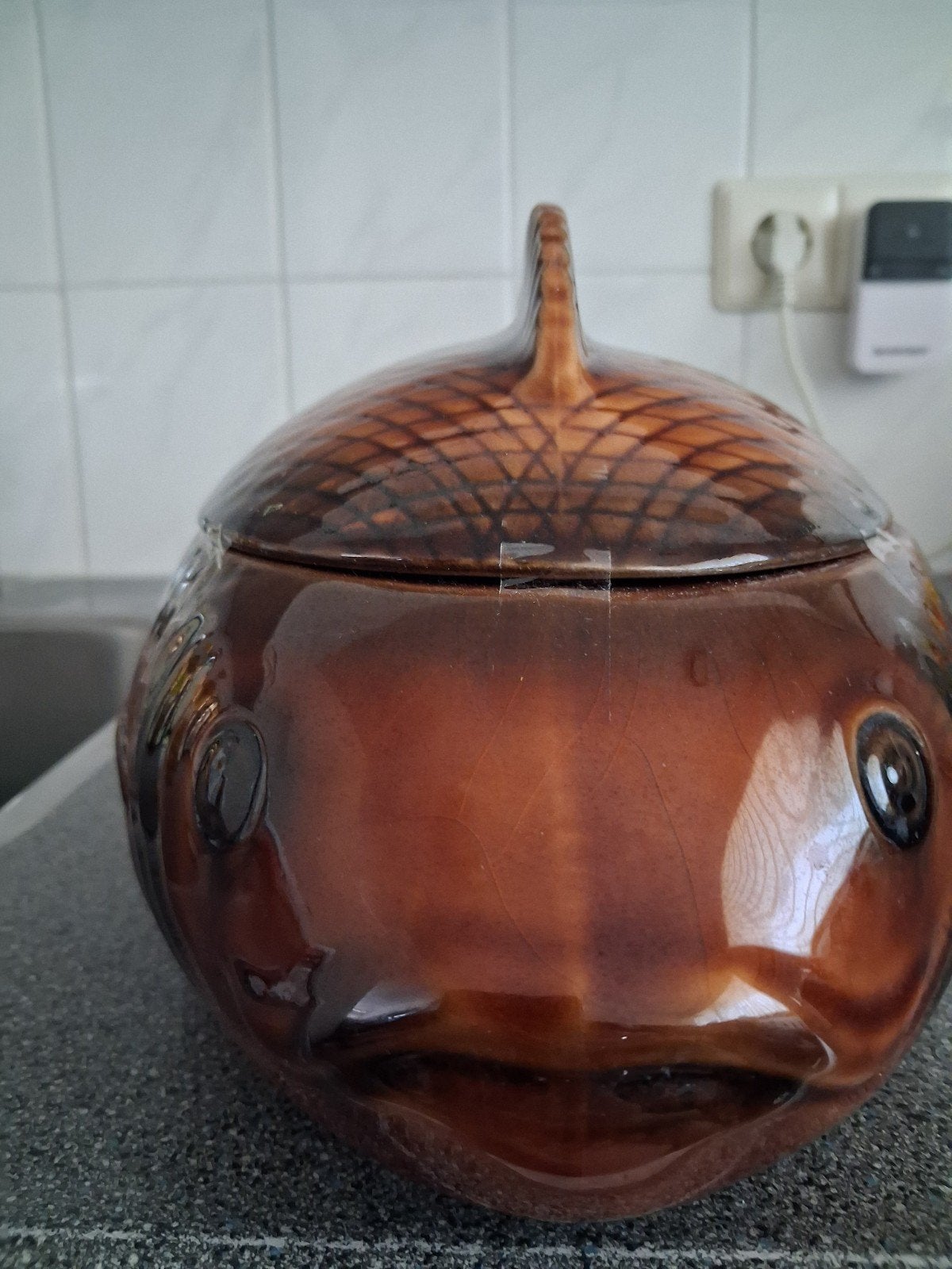 EXCLUSIEVE FRANSE VIS SERVEER/OPDIEN SCHAAL BIJZONDER ITEM !, Ophalen of Verzenden