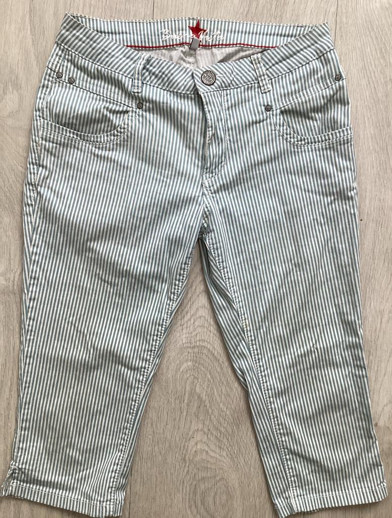 Gestreepte driekwart spijkerbroek maat S van Buena Vista, Kleding | Dames, Spijkerbroeken en Jeans, Blauw, Ophalen of Verzenden