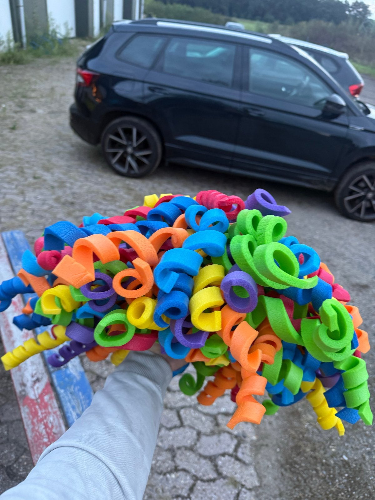 12x Zelfgemaakte Carnavals Foam Hoeden - Diverse Maten, Kleding | Dames, Ophalen, Carnaval, Maat 46/48 (XL) of groter, Zo goed als nieuw
