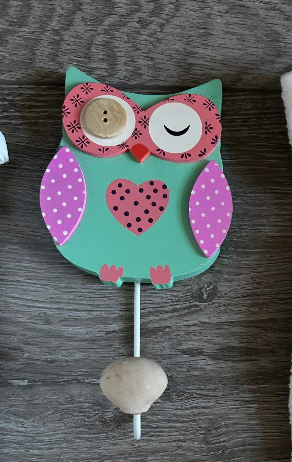 Leuke uilen kapstok voor kinderkamer, Huis en Inrichting, Hout, Meerkleurig, Overige stijlen, Ophalen of Verzenden