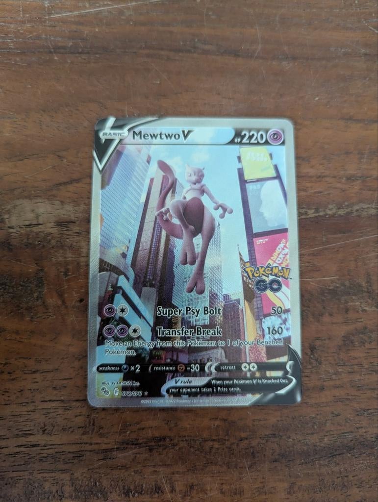Mewtwo V Pokémon kaart, Ophalen of Verzenden