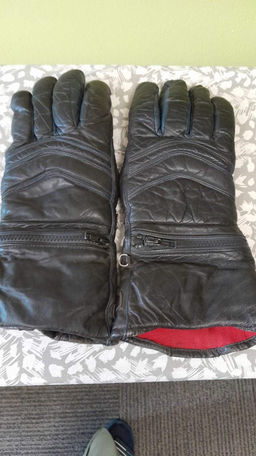 Leren motor handschoenen, Ophalen of Verzenden, Tweedehands, Handschoenen